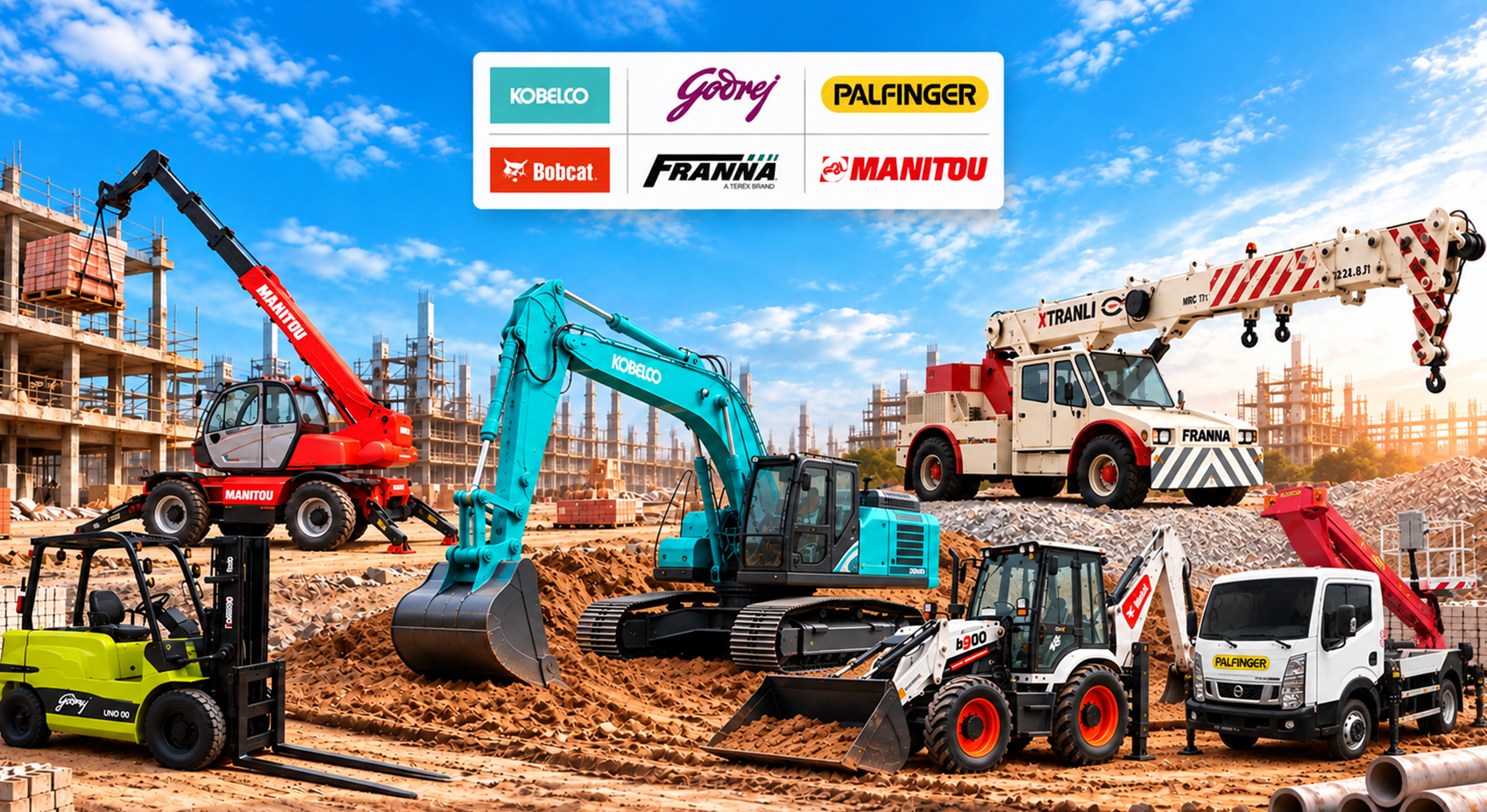 World-class equipment from the OEMs India trusts.