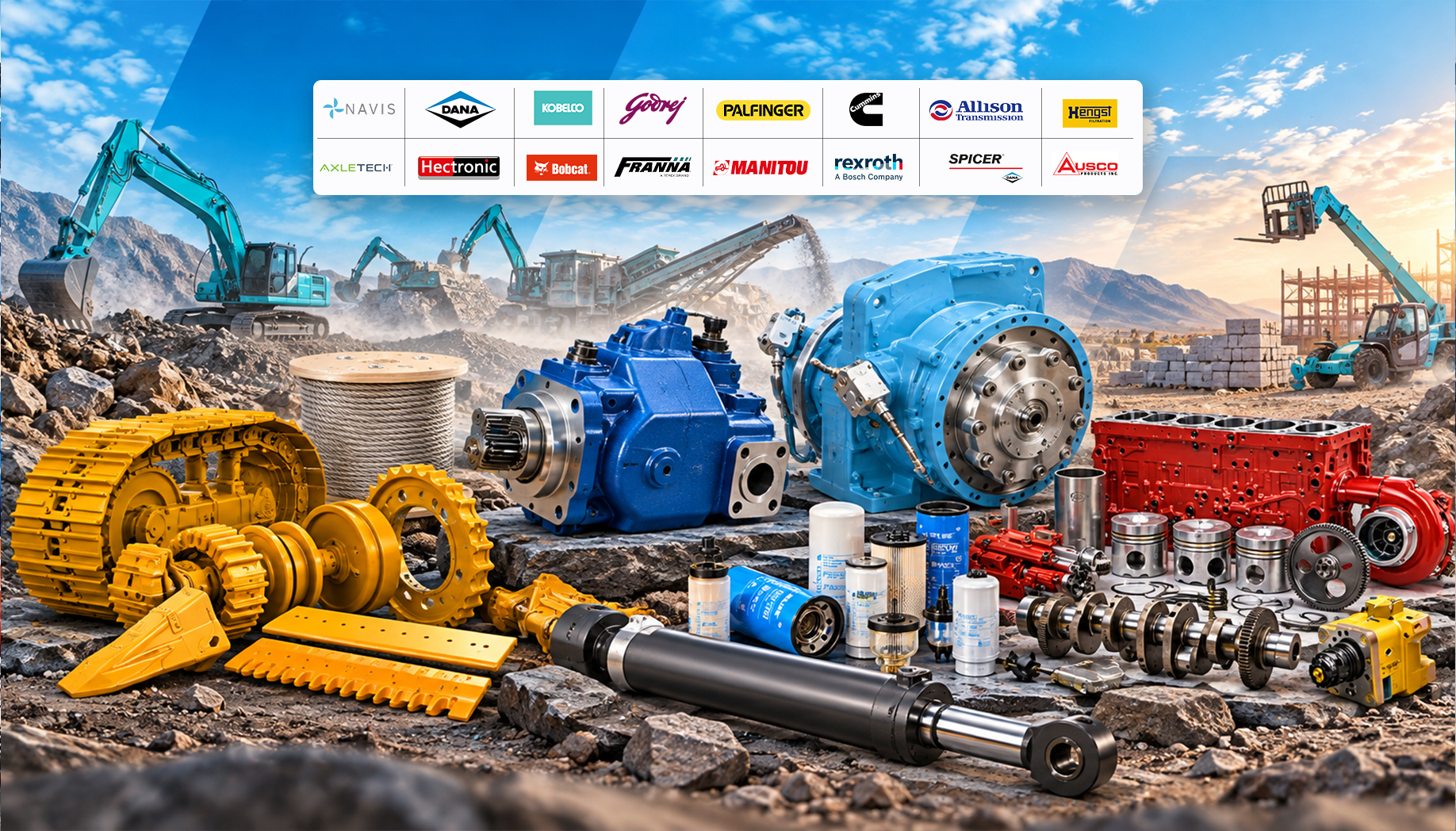 Genuine spare parts, sourced to keep every crane moving.
