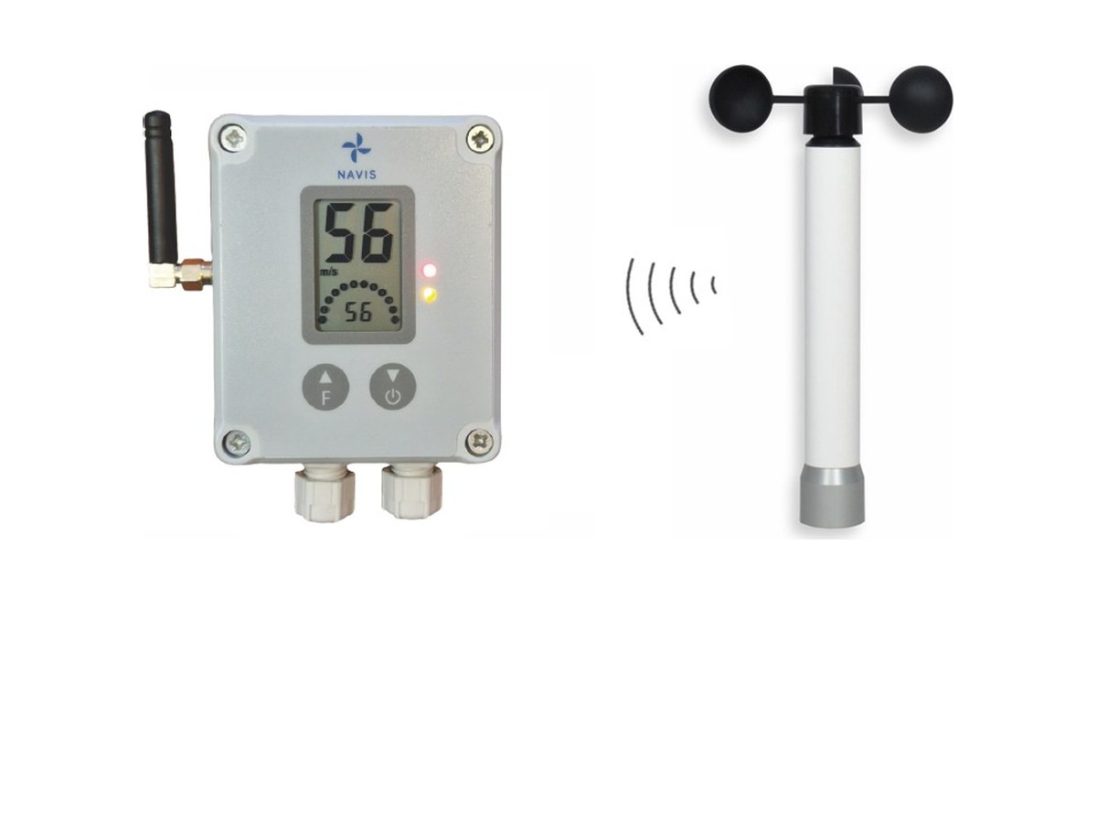 W210 wireless alarm anemometer